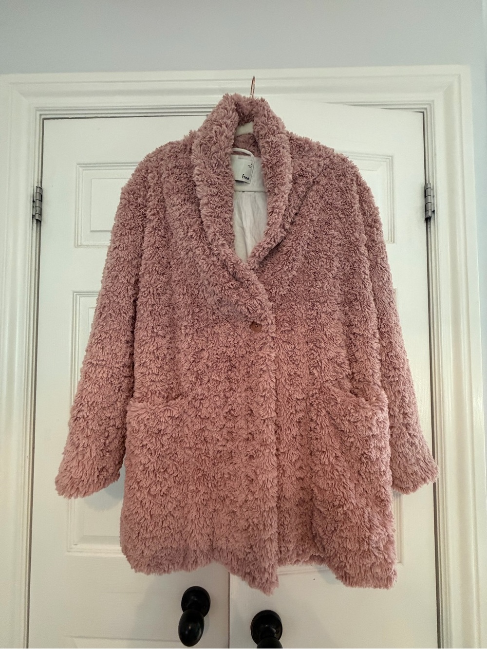 Wilfred Blush Pink Teddy Coat